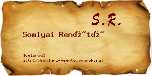 Somlyai Renátó névjegykártya